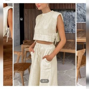 Commense two piece pant/crop top